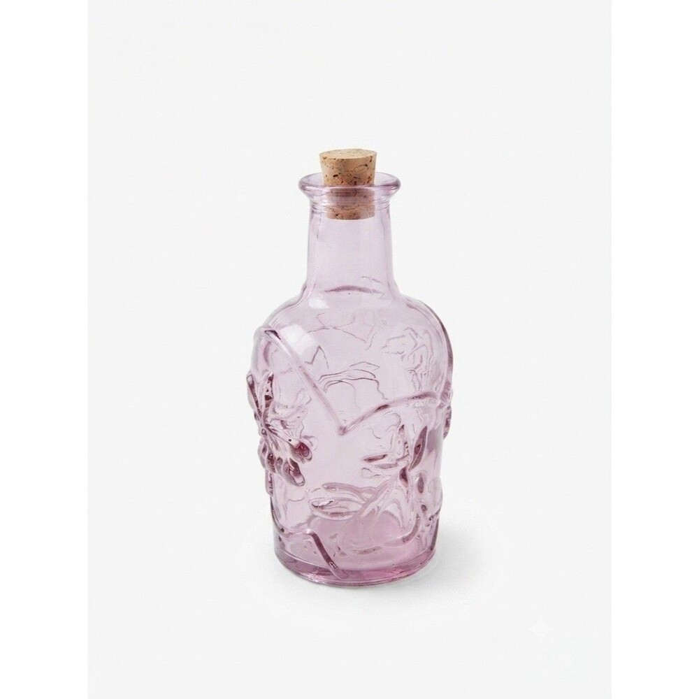 vintage 1980s Libbey of Canada embossed fruit glass decanter Purple Victorian 3D - Picture 1 of 11